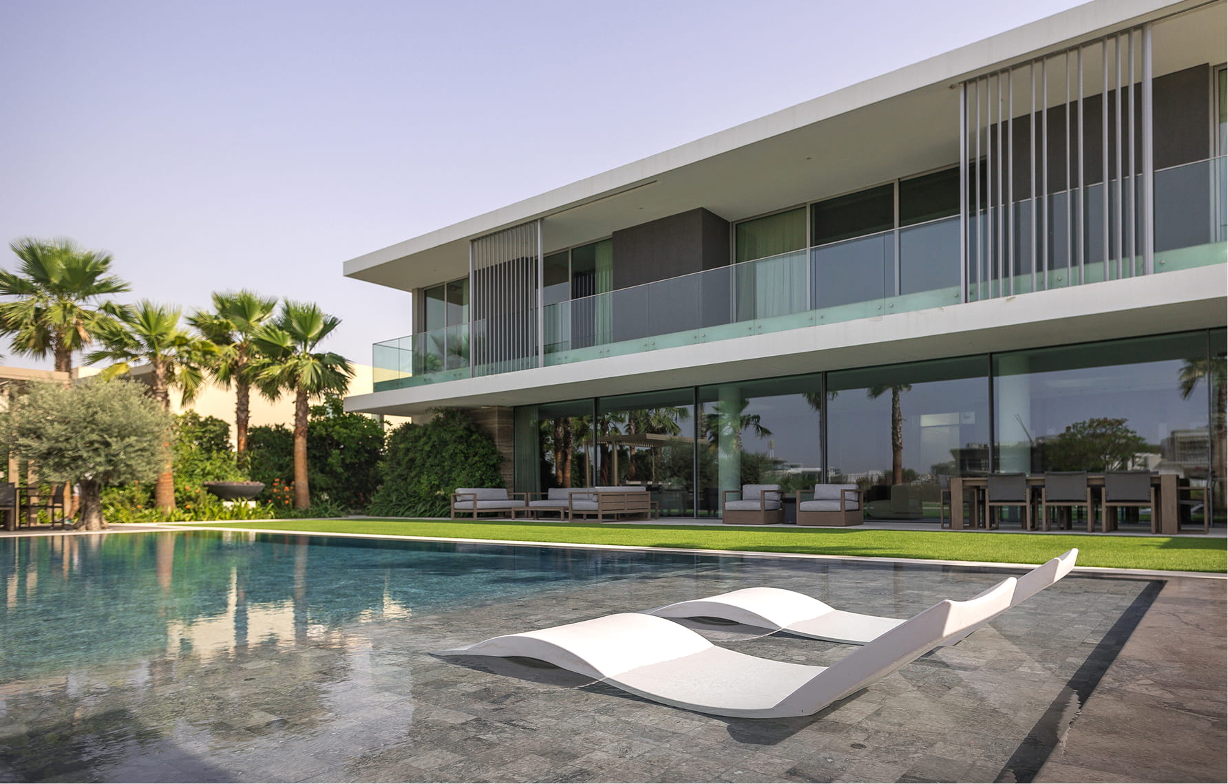 Luxury Garden — landscaping and pool